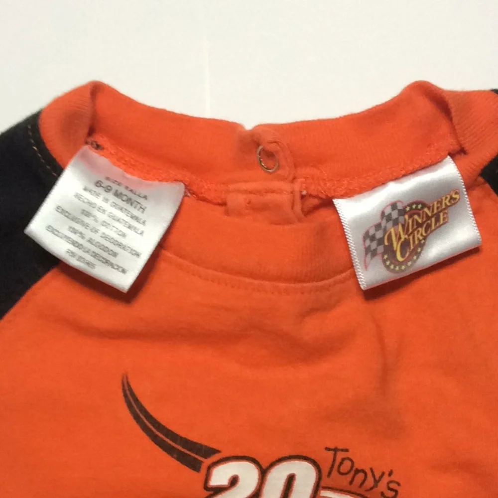 Winners Circle Tony’s 20 Biggest Fan 6-9 mo Shorts bodysuit onesie